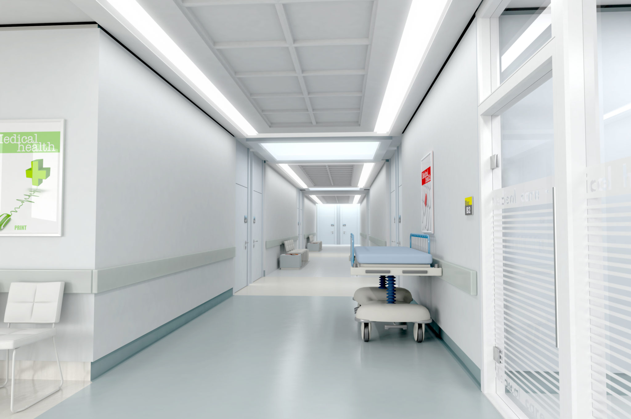 Hospital Corridor Keymate Systems Gmbh